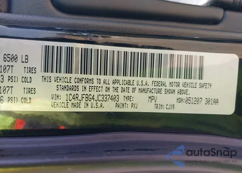 2018 Jeep Grand Cherokee Limited 4X4 from USA, damaged, VIN 1C4RJFBG4JC337403